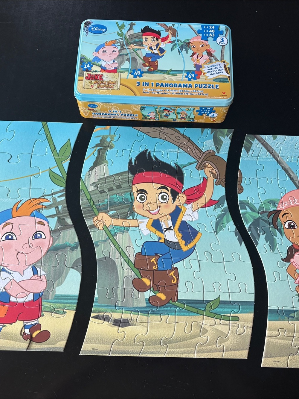 Disney Jake and the Never Land Pirates 3 in 1 Puzzle Tin
